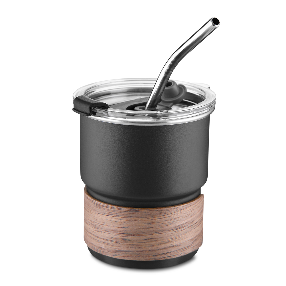 Copo em inox com canudo