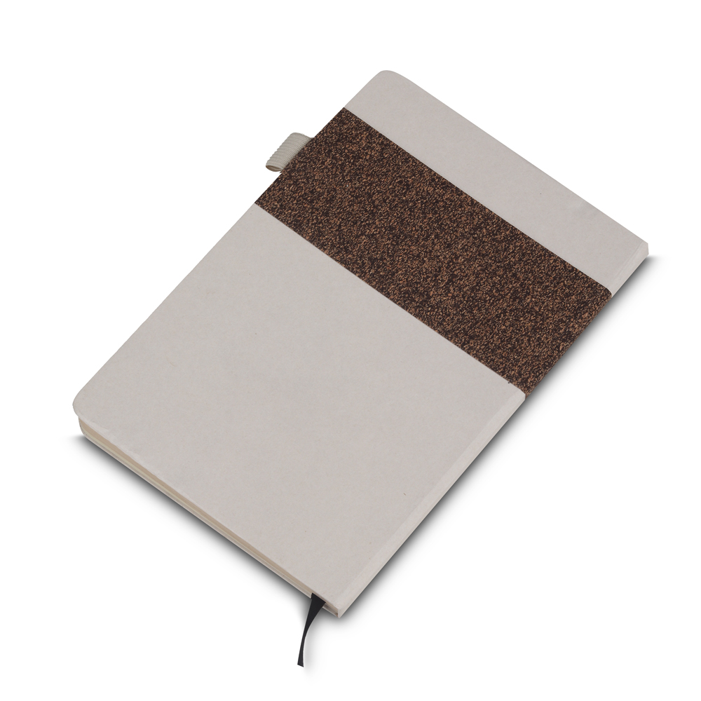 Caderno A5 Capa em Fibra de Cana de Açúcar e Café