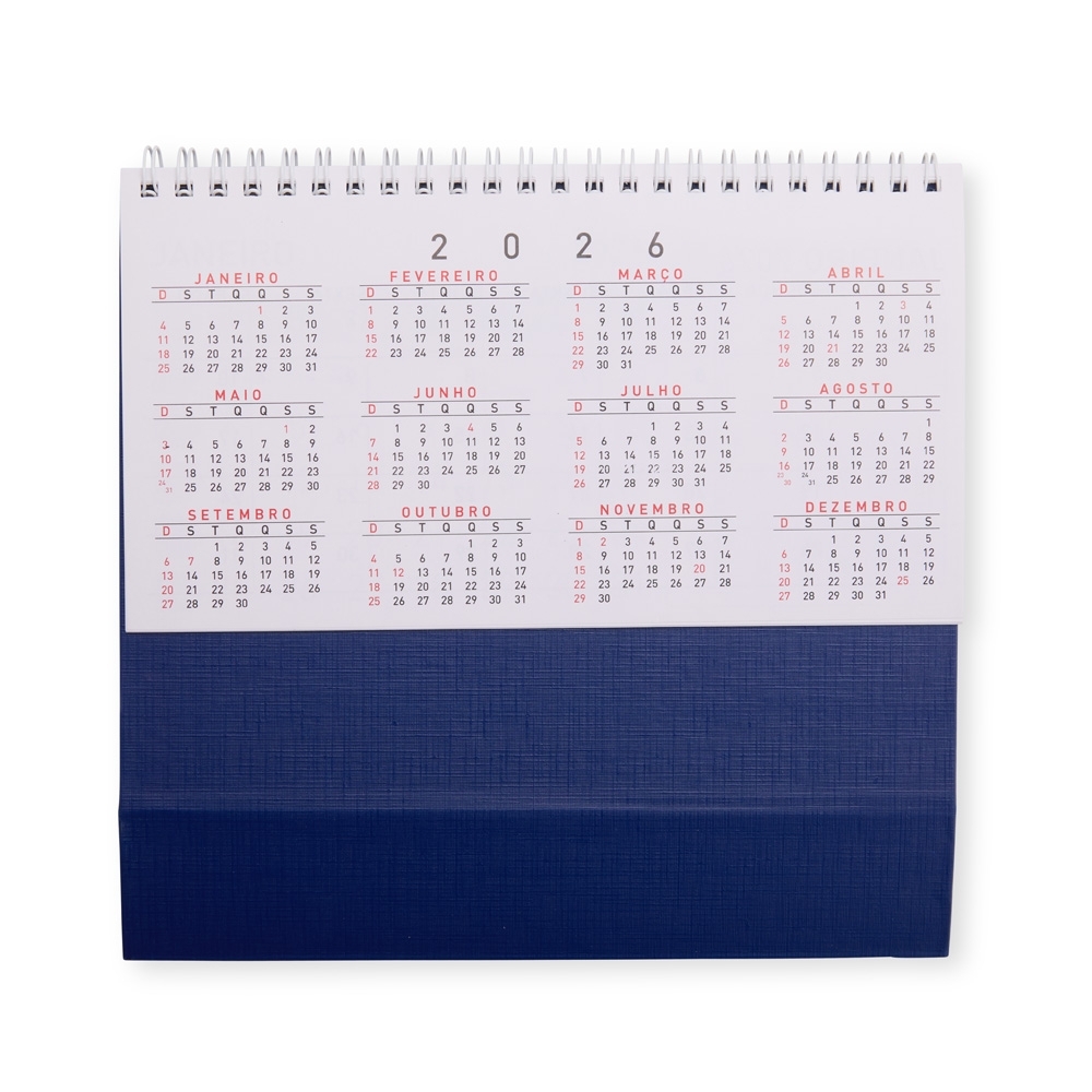 CALENDÁRIO DE MESA 2026