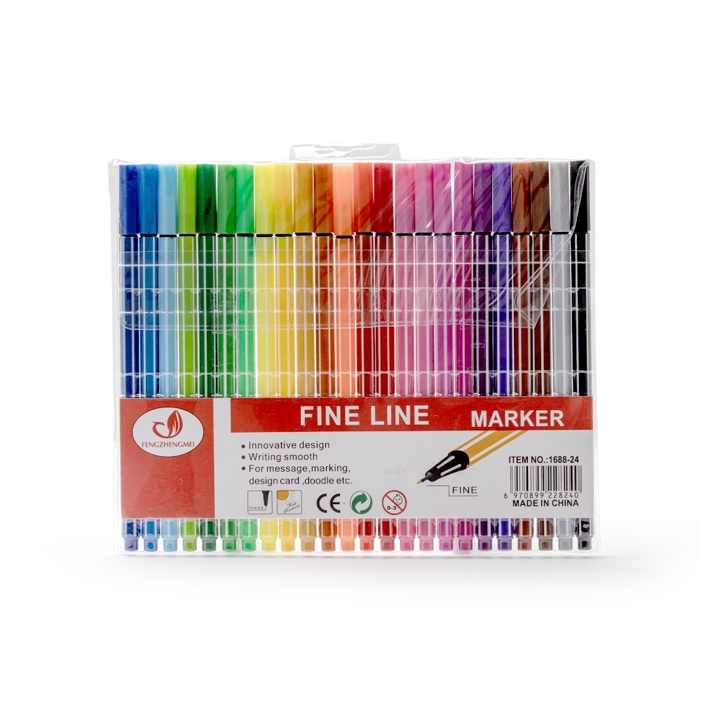 KIT CANETINHAS COLORIDAS C/ 24