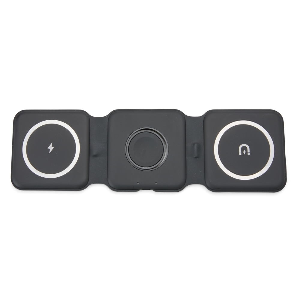 CARREGADOR SEM FIO MAGNÉTICO TRIPLO PARA APPLE