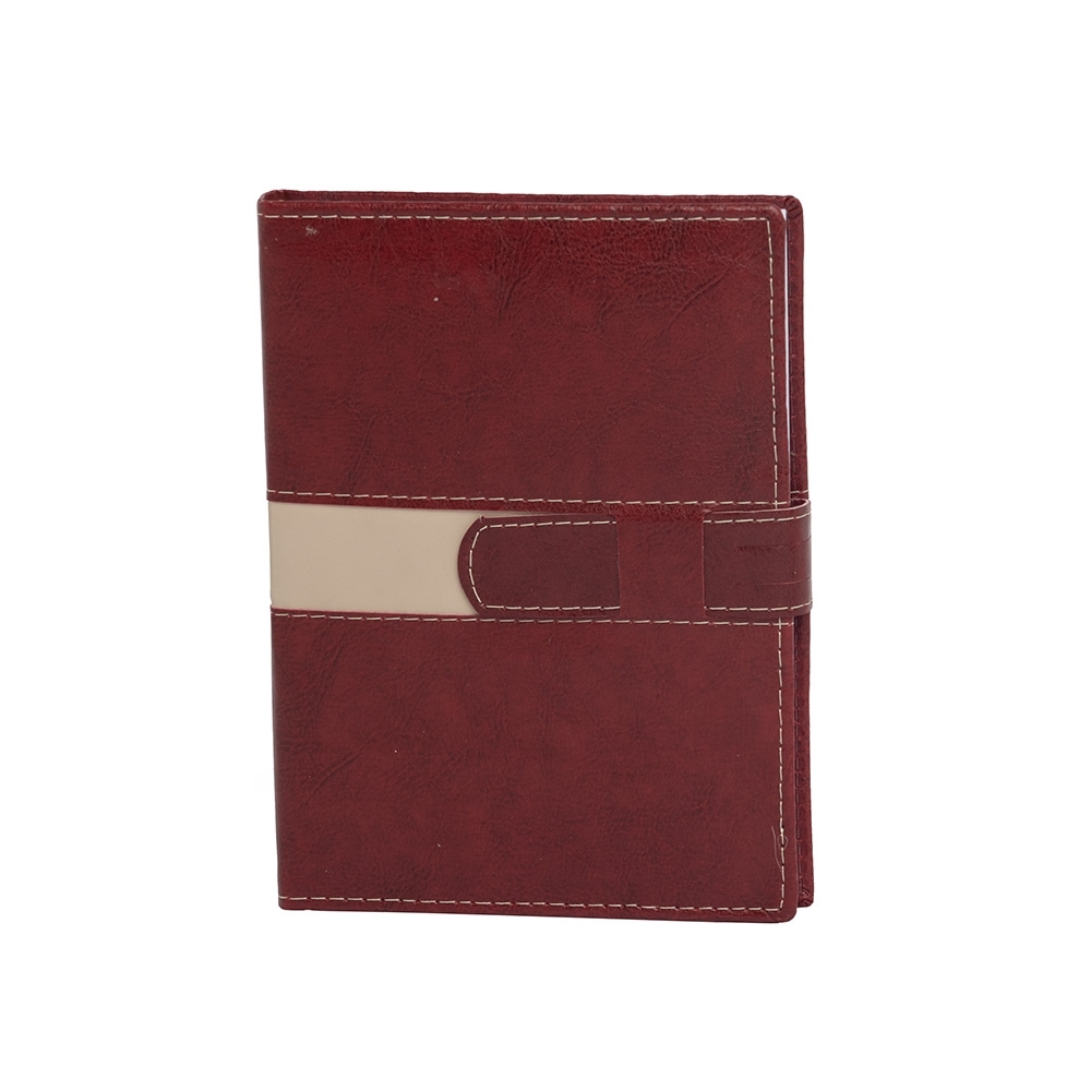 AGENDA DIÁRIA COM FECHO E SUPORTE PRA CANETA