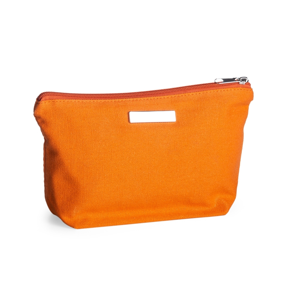 NECESSAIRE DE LONA COM PLAQUINHA